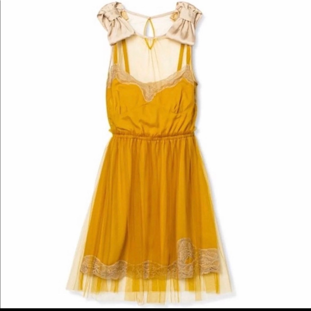 🎄🎉💃🏻Rodarte Vintage Mustard Style Dress